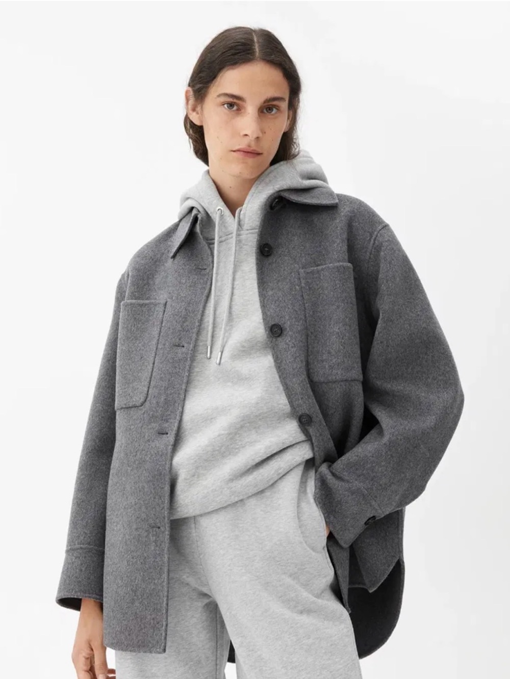 Arket Double Face  Wool Overshirt  40